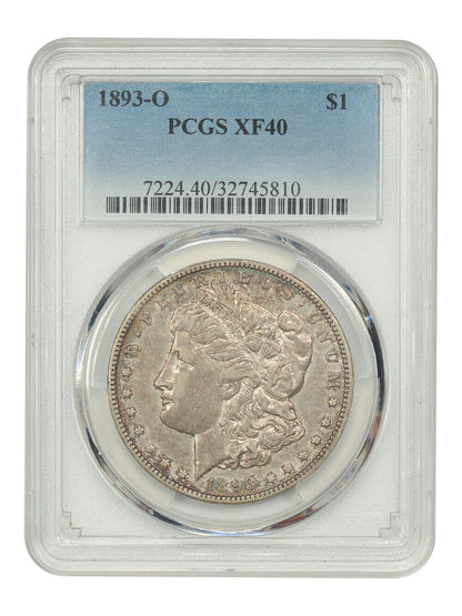 1893-O $1 PCGS XF40 - Morgan Dollar - Scarce Date