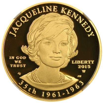 2015-W $10 Jacqueline Kennedy NGC PR70DCAM