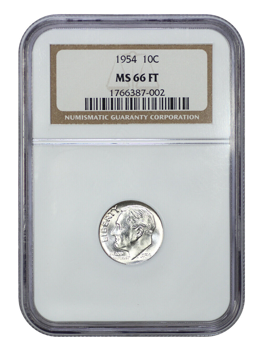 1954 10C NGC MS66FB - Roosevelt Dime