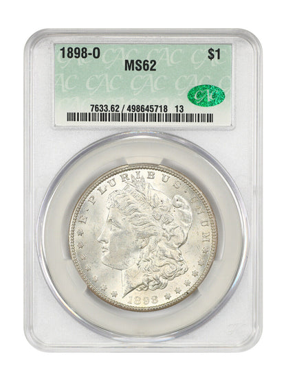 1898-O $1 CACG MS62