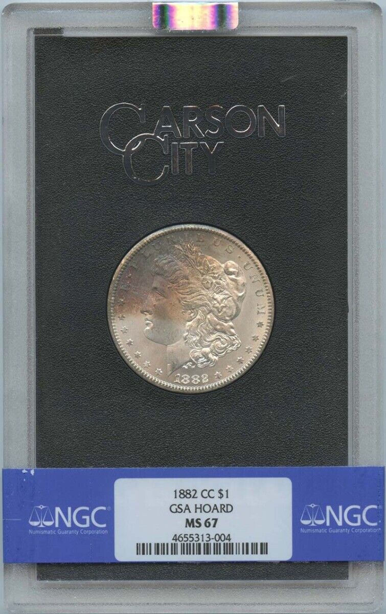 1882-CC Morgan Dollar GSA HOARD S$1 NGC MS67