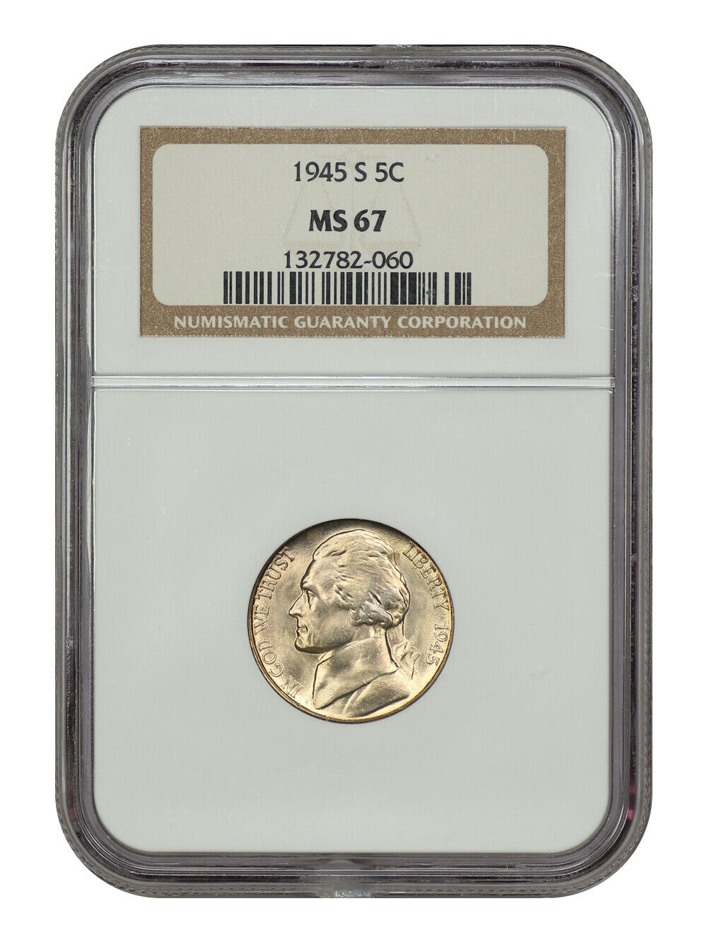 1945-S 5C NGC MS67 - Jefferson Nickel