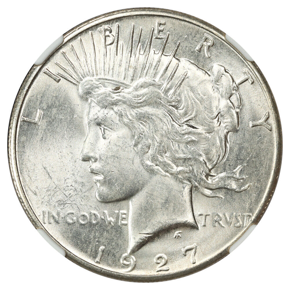 1927 $1 NGC MS64 - Peace Dollar - Low Mintage Date