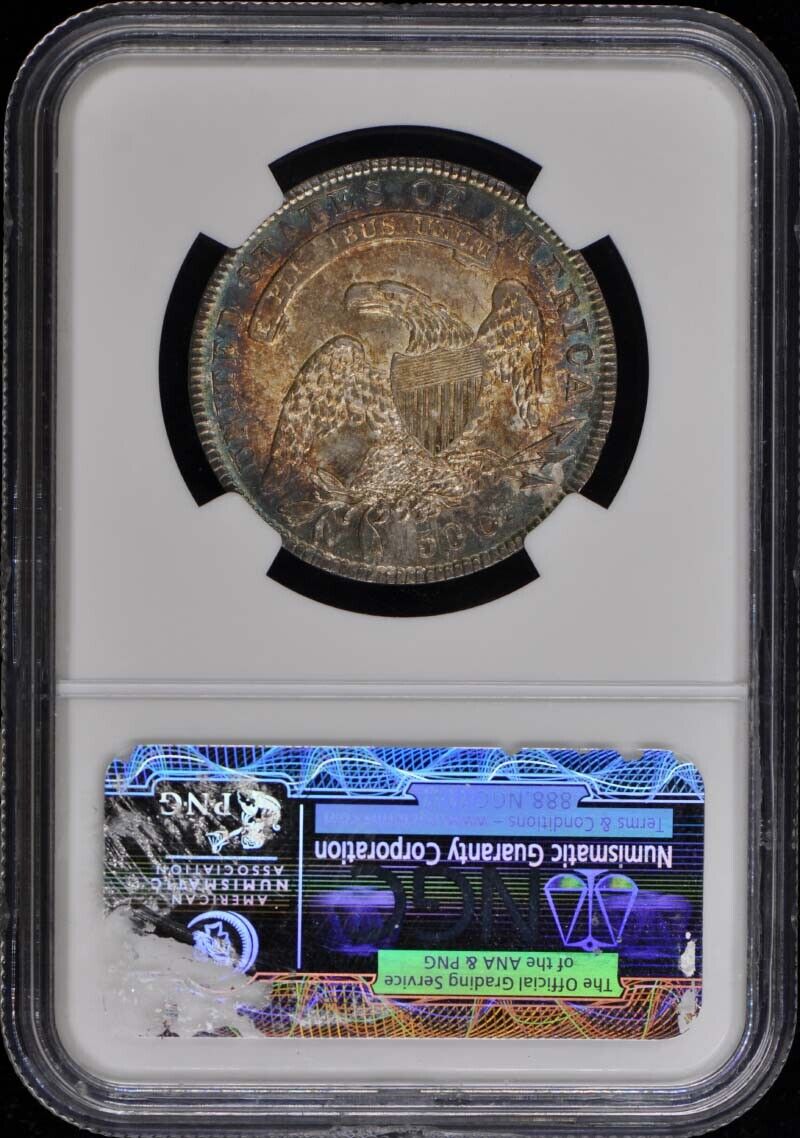 1834 Capped Bust, Lettered Edge 50C NGC MS65