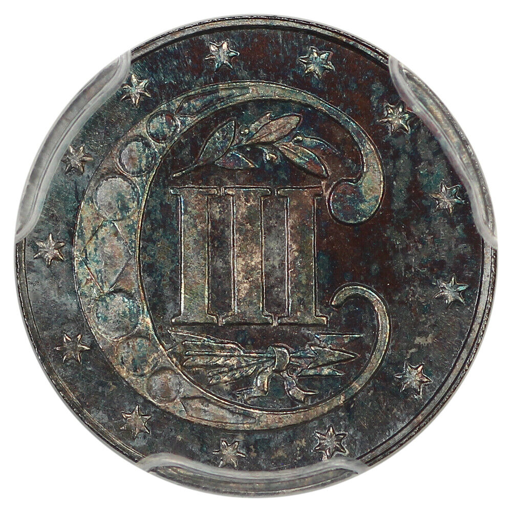 1863 3CS PCGS PR66 ex: D.L. Hansen