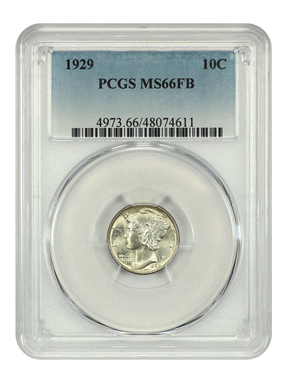 1929 10C PCGS MS66FB - Mercury Dime