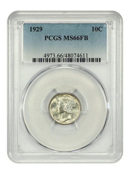 1929 10C PCGS MS66FB - Mercury Dime