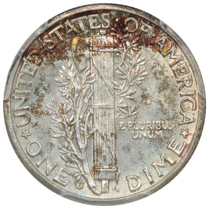 1942-D 10C PCGS MS68FB ex: D.L. Hansen