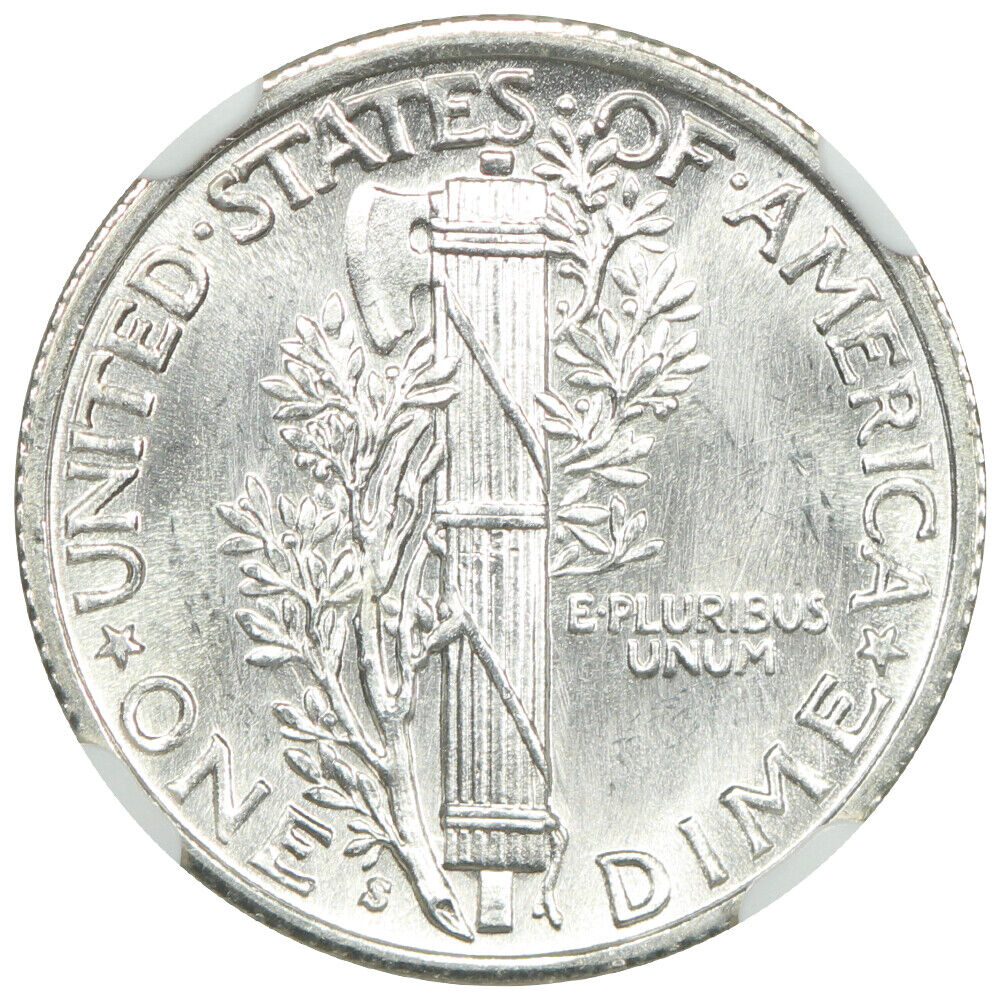 1940-S 10C NGC MS67FB - Mercury Dime