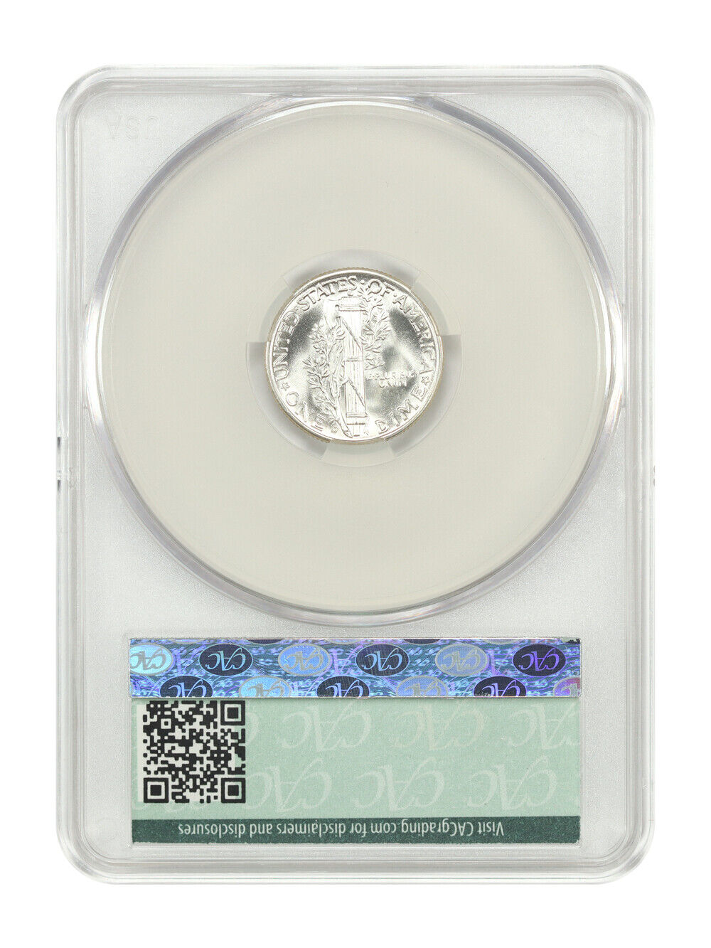 1942-D 10C CACG MS66FB - Mercury Dime