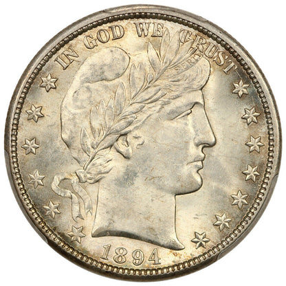 1894-S 50c PCGS MS65 ex: D.L. Hansen