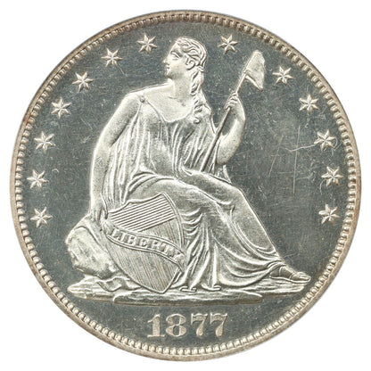 1877 50C CACG PR63CAM - Liberty Seated Half Dollar - Strong Cameo Effect