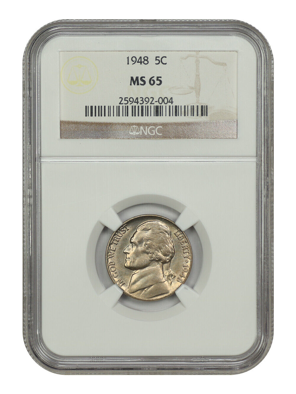 1948 5C NGC MS65