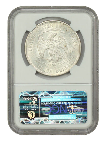 1877-S Trade $1 NGC AU58 - Trade Dollar - Great Type Coin