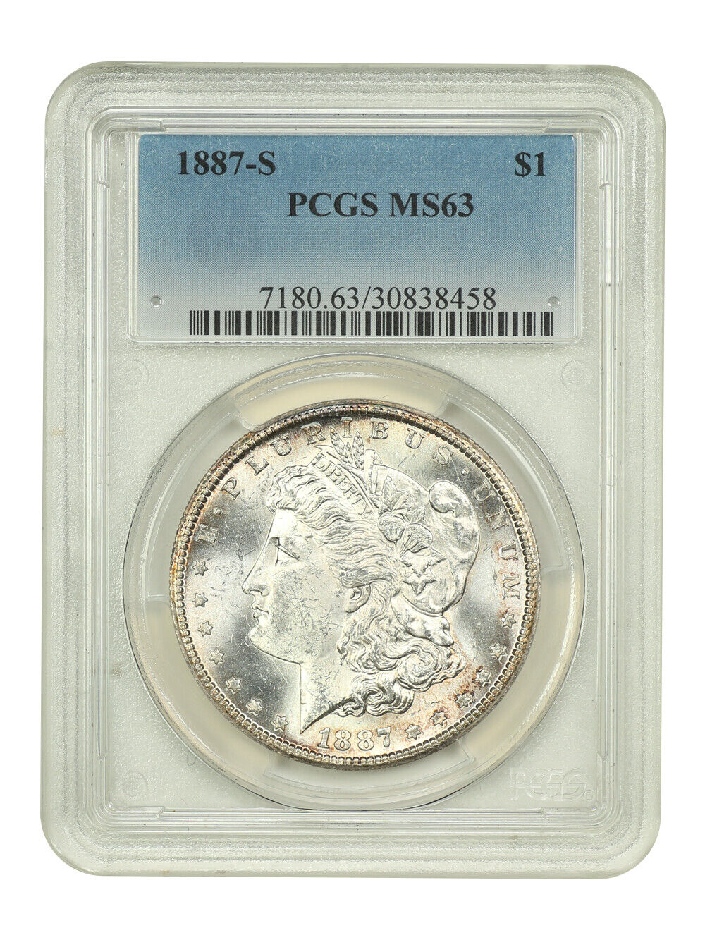 1887-S $1 PCGS MS63 - Morgan Dollar