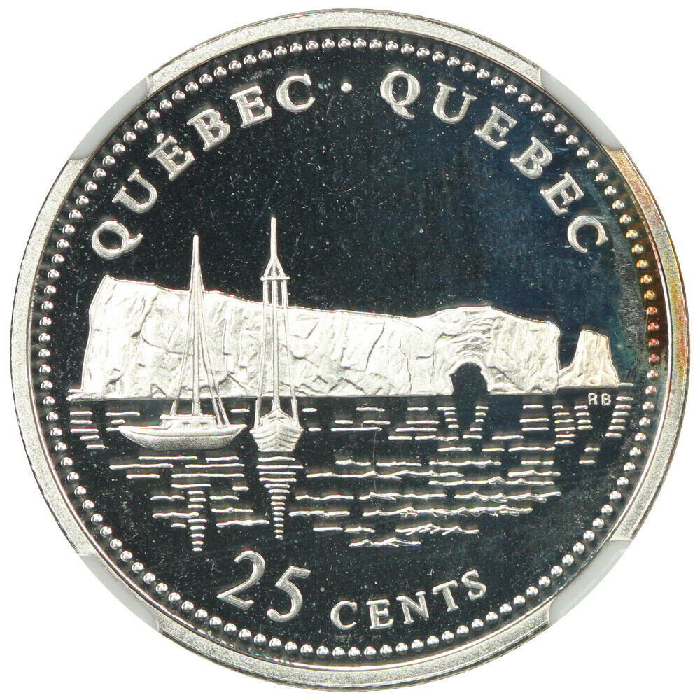 1992 Canada 25c Quebec NGC PF 69 DCAM