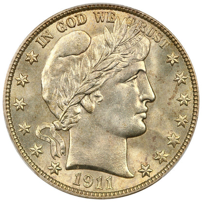 1911-S 50c PCGS MS66 ex: D.L. Hansen