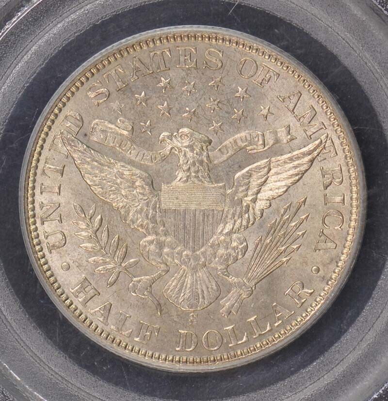 1901-S 50C Barber Half Dollar PCGS MS65