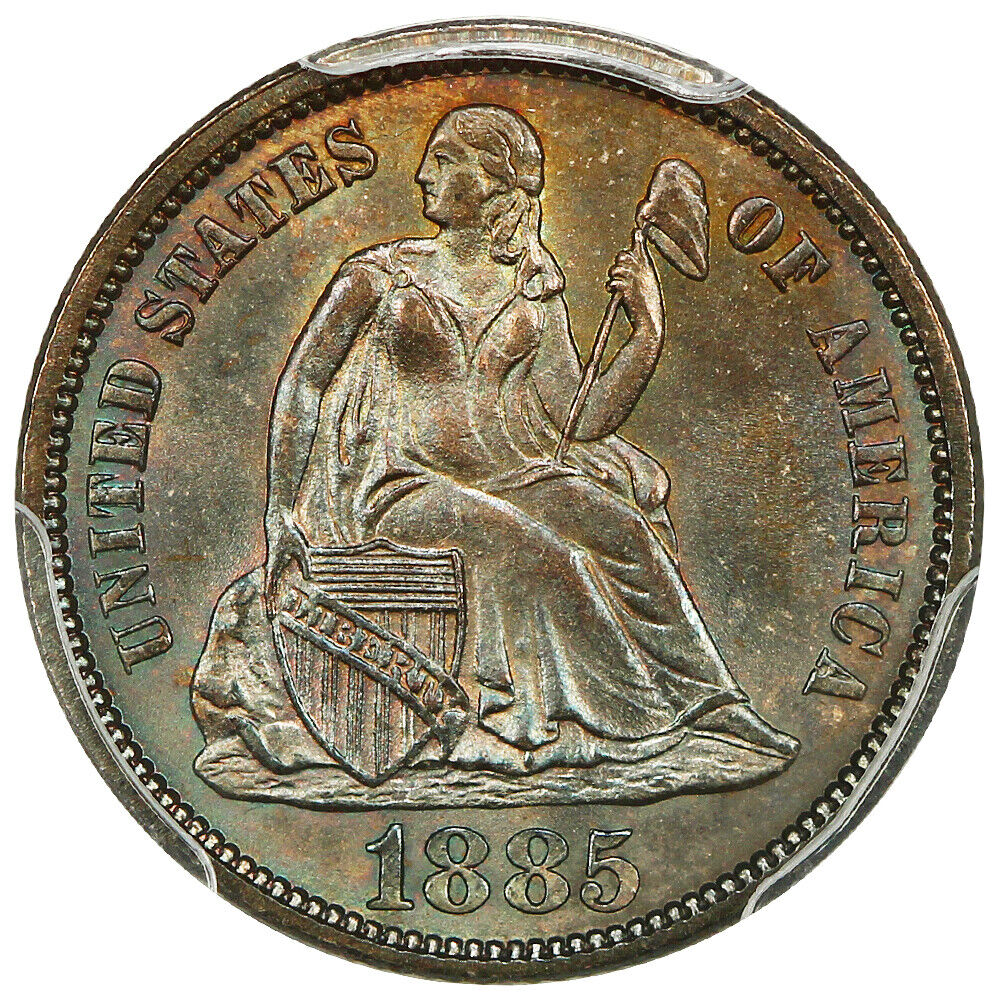 1885 10C PCGS MS67 ex: D.L. Hansen