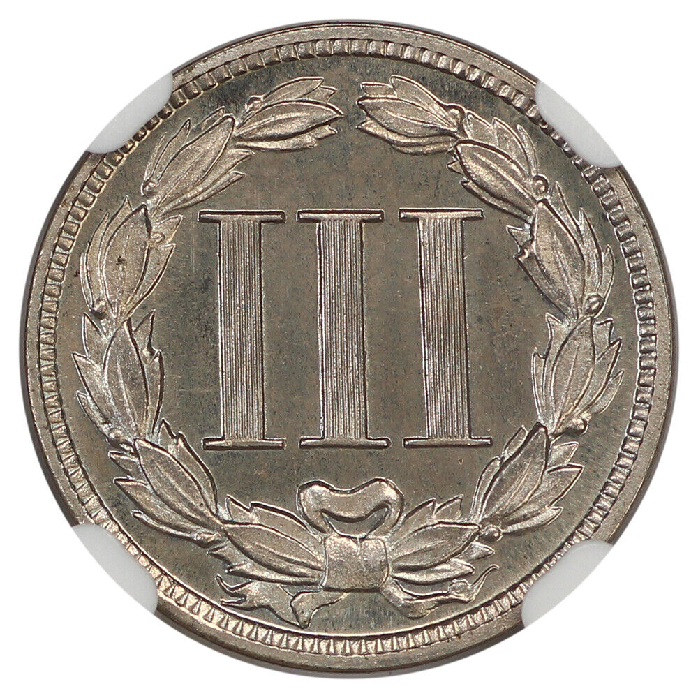 1889 3CN NGC PR67 - Three Cent Nickel