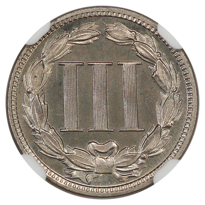 1889 3CN NGC PR67 - Three Cent Nickel