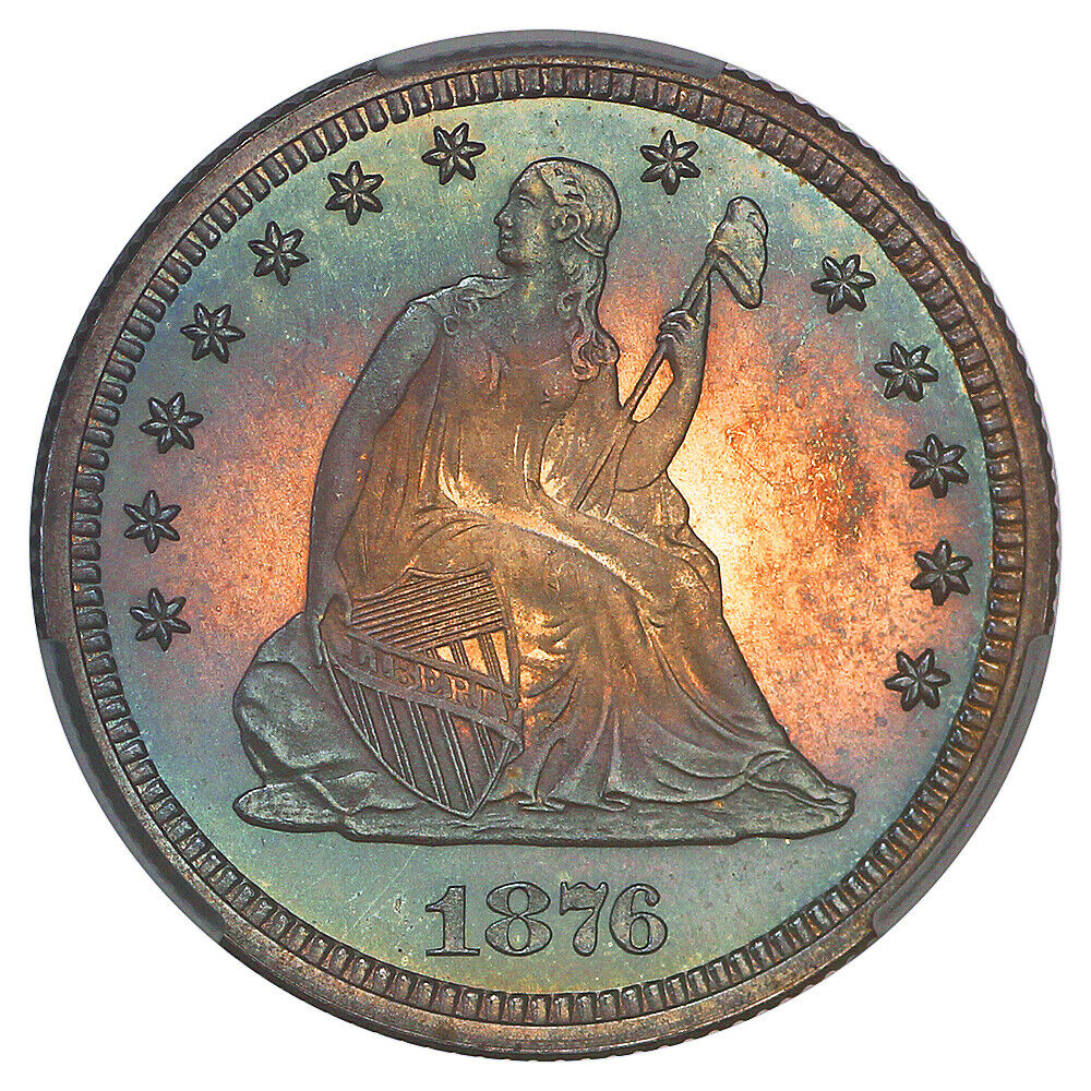 1876 25C CACG PR67+ ex: D.L. Hansen/Simpson - Liberty Seated Quarter