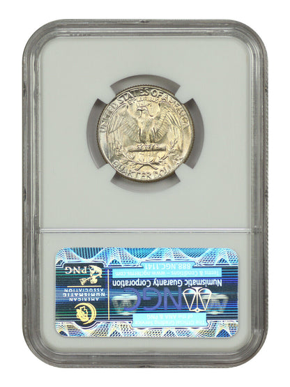 1934 25C NGC MS67 (Medium Motto) - Washington Quarter - Pretty Pastel Tints