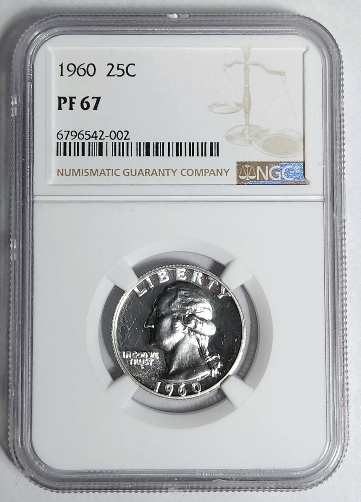 1960 P Washington Quarter NGC PF-67