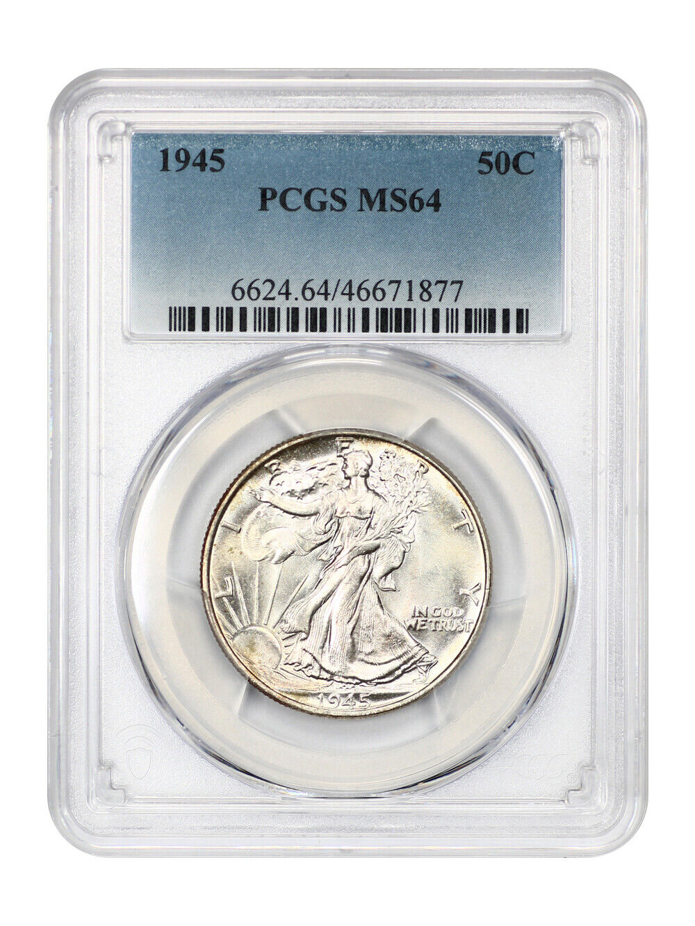 1945 50C PCGS MS64