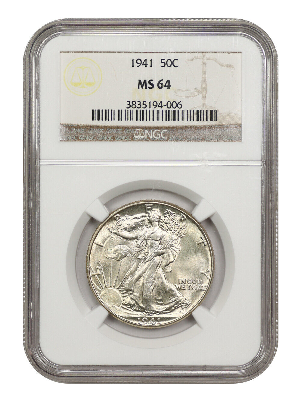 1941 50C NGC MS64