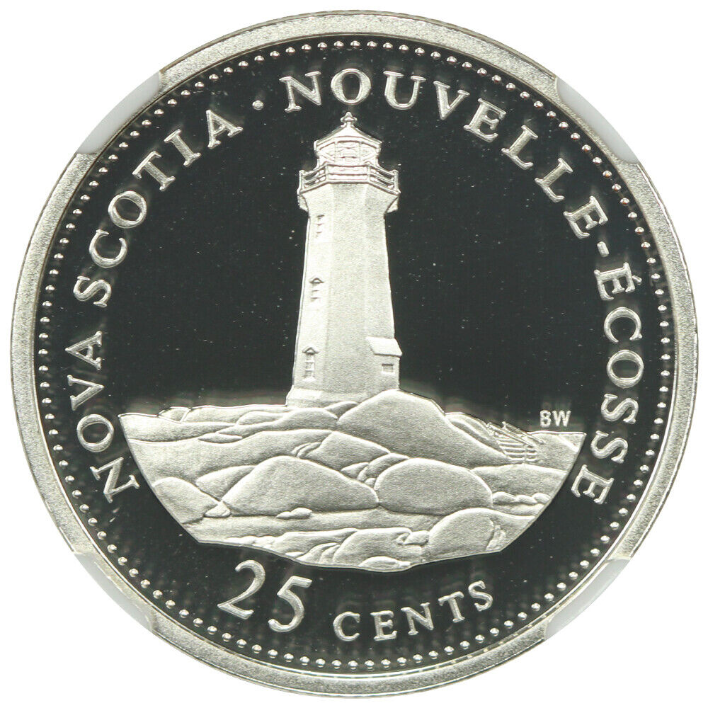 1992 Canada 25c Nova Scotia NGC PF 69 DCAM