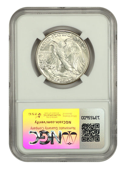 1943 50C NGC MS67 - Walking Liberty Half Dollar