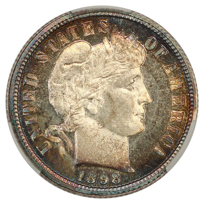 1898 10C CACG PR68+CAM ex: D.L. Hansen - Barber Dime