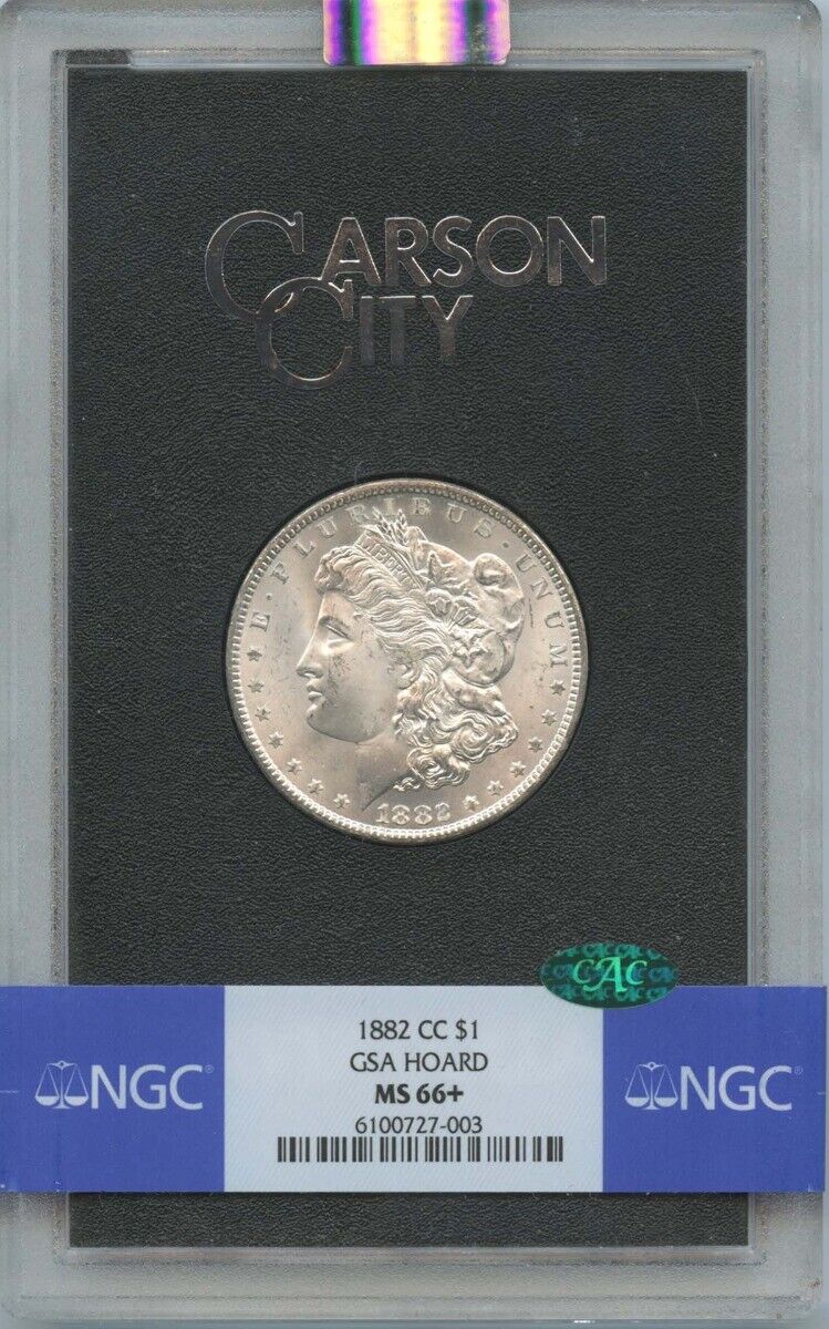 1882-CC Morgan Dollar GSA HOARD S$1 NGC MS66+ CAC