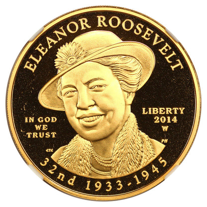 2014-W $10 Eleanor Roosevelt NGC PR69DCAM