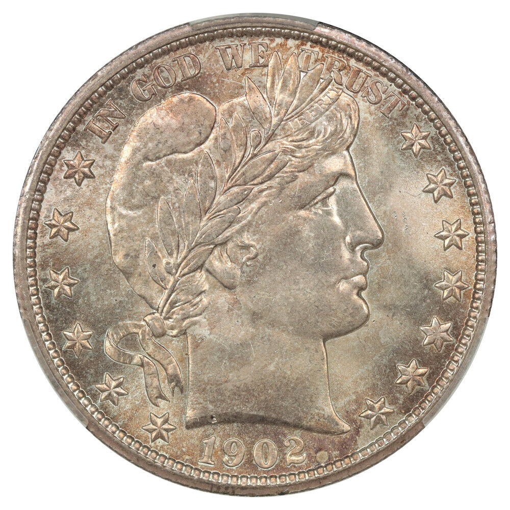 1902-S 50C CACG MS67 ex: D.L. Hansen - Barber Half Dollar - Underrated S-Mint