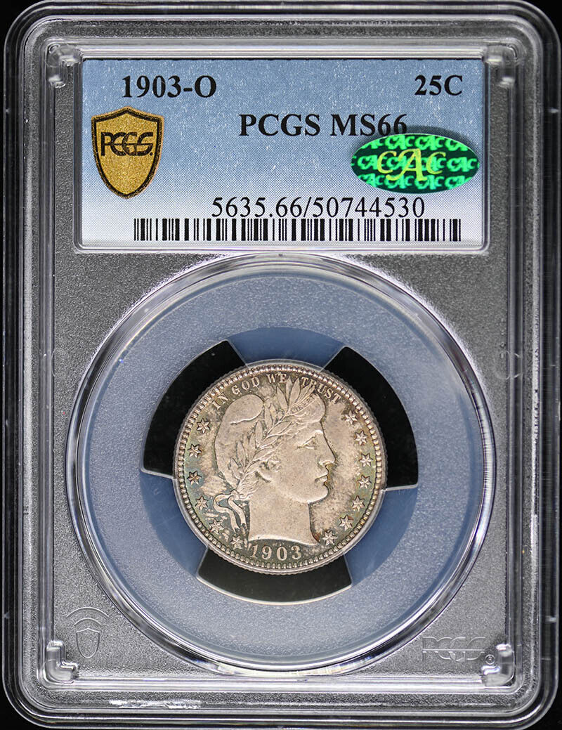 1903-O 25C Barber Quarter PCGS MS66 (CAC)