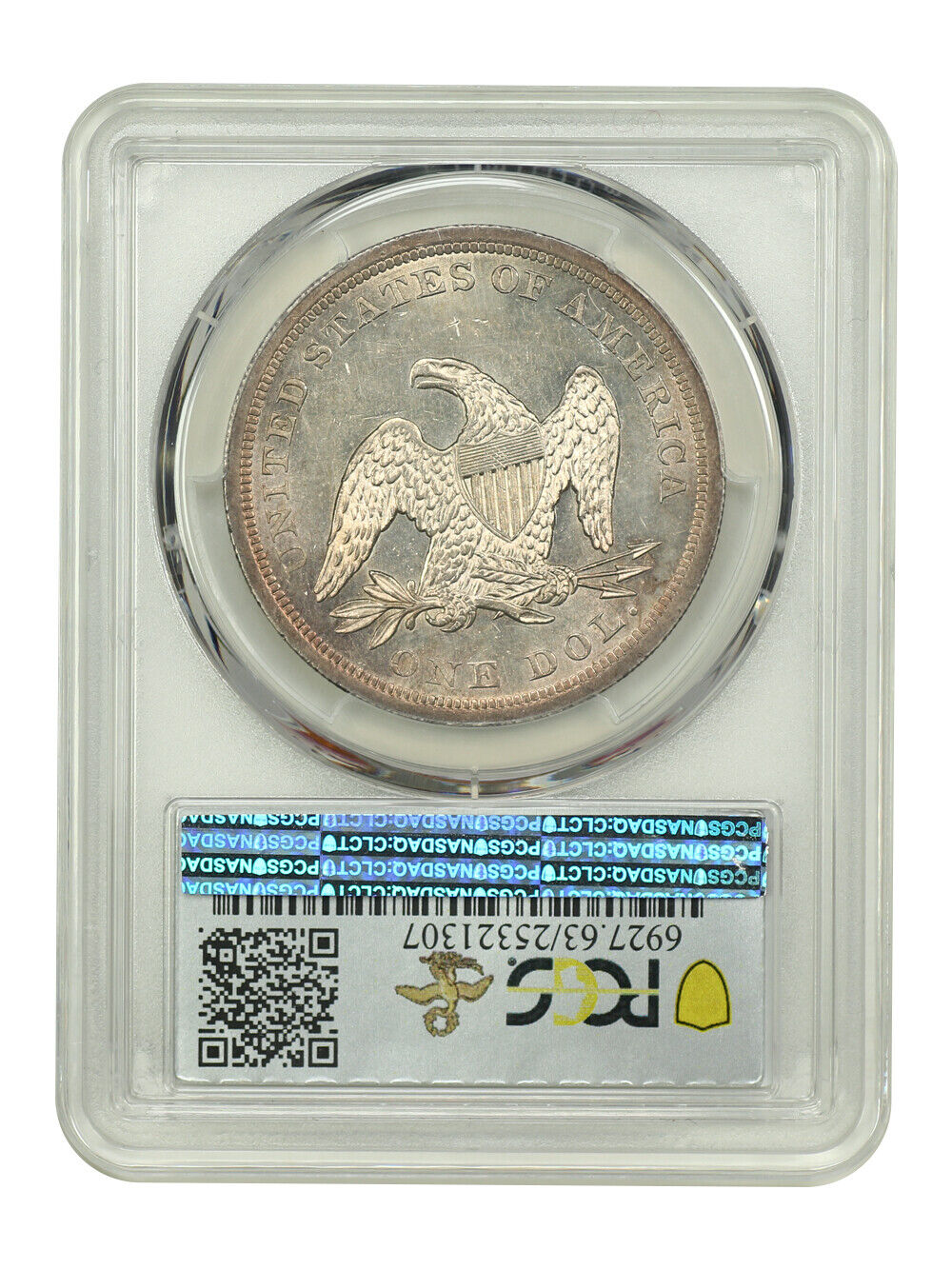 1841 $1 PCGS MS63 ex: D.L. Hansen