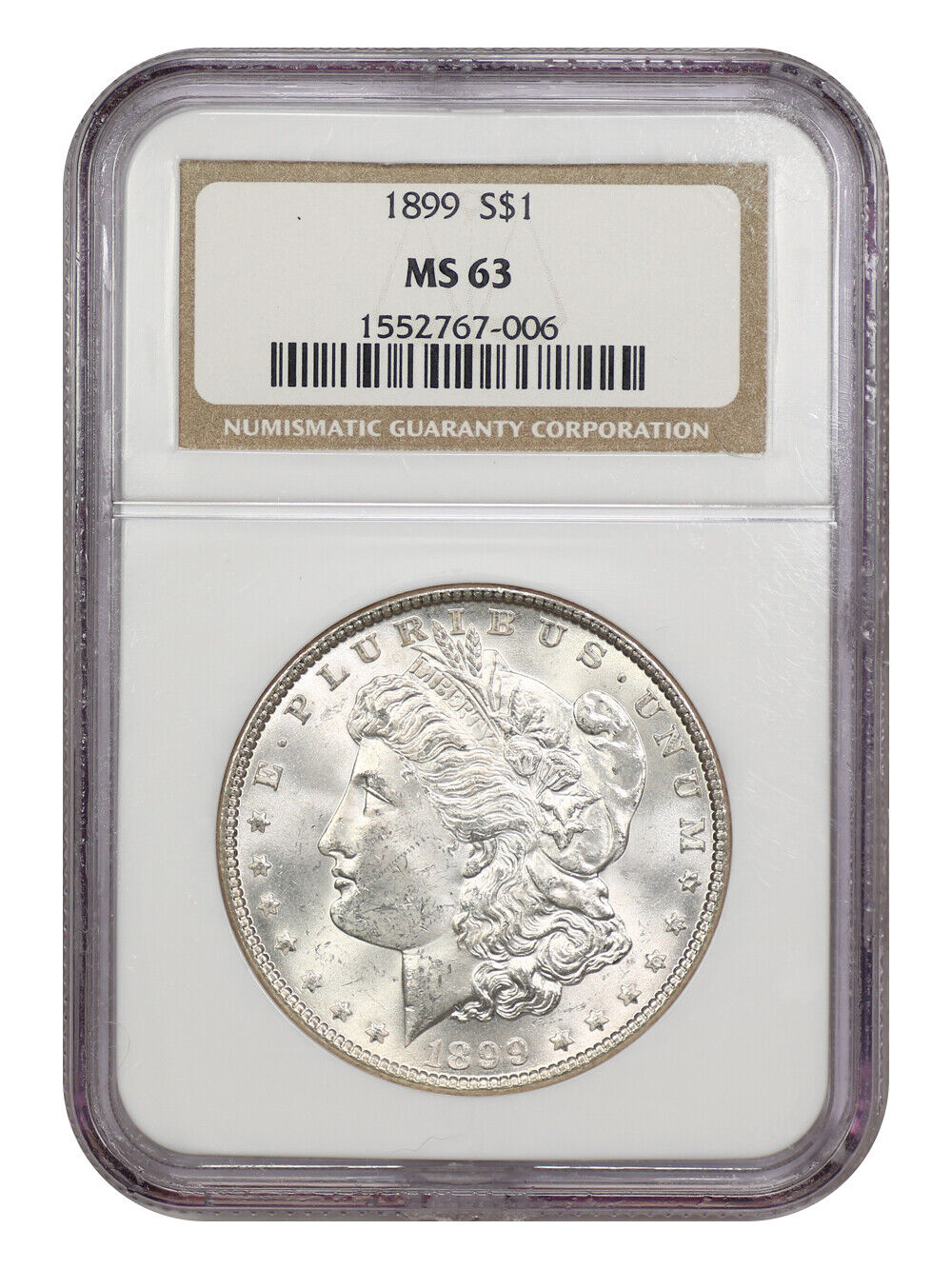 1899 $1 NGC MS63