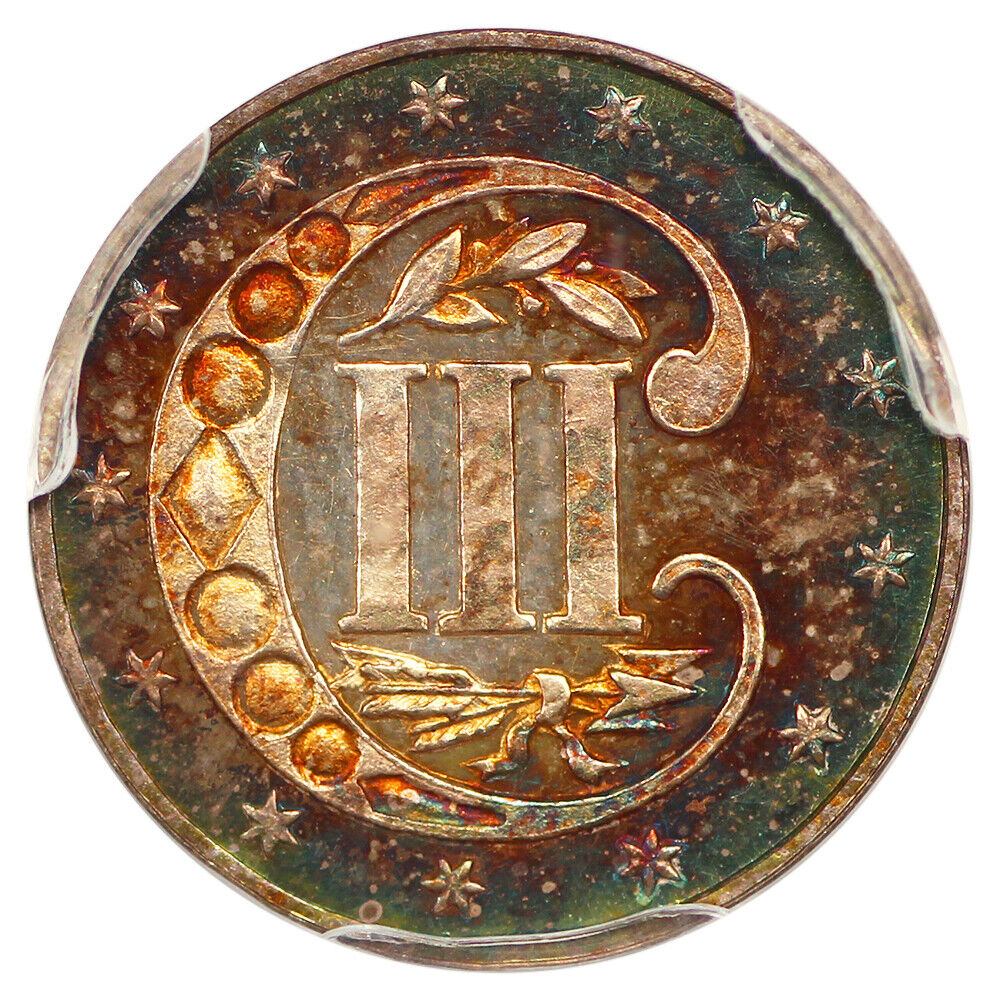 1865 3CS PCGS PR66