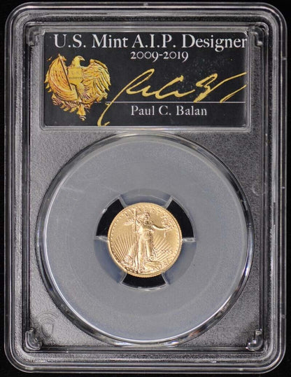 2022 4-Coin Gold Eagle PCGS MS70 Paul Balan Signed 1st Day