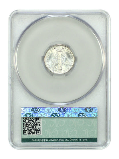 1941-D 10C CACG MS67FB - Mercury Dime