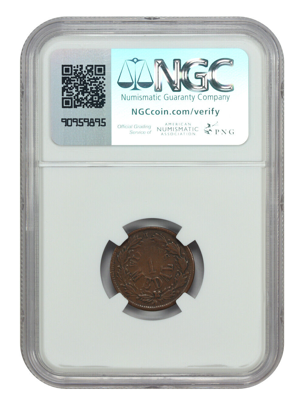 Civil War Token: 1863 Wilson's Medal NGC VF30 (F-112/396a) - Civil War Tokens