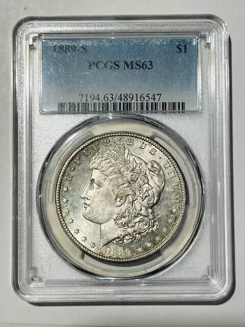 1889 S Morgan Silver Dollar PCGS MS-63