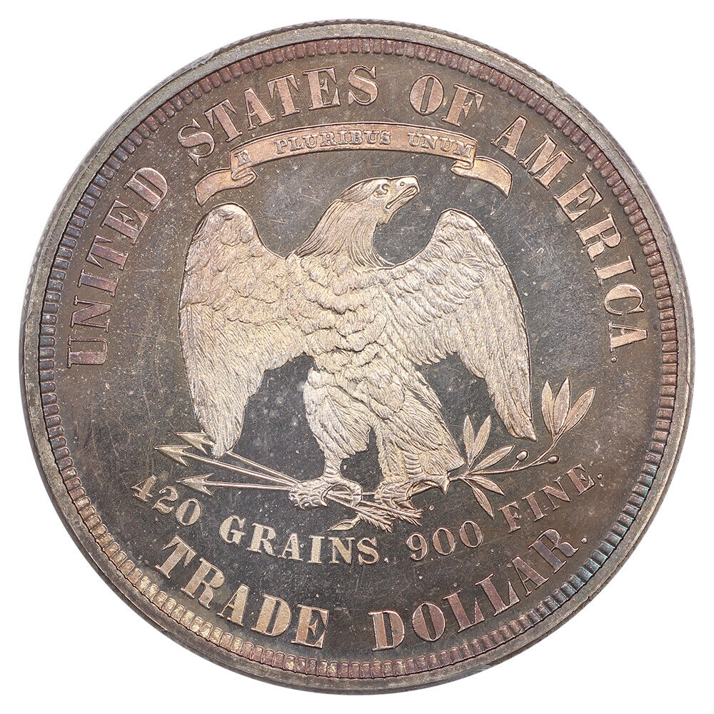 1879 Trade $1 PCGS/CAC PR67CAM ex: D.L. Hansen