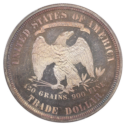 1879 Trade $1 PCGS/CAC PR67CAM ex: D.L. Hansen