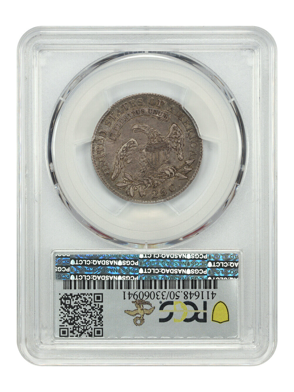 1818/5 25C PCGS AU50 (Browning 3) ex: D.L. Hansen