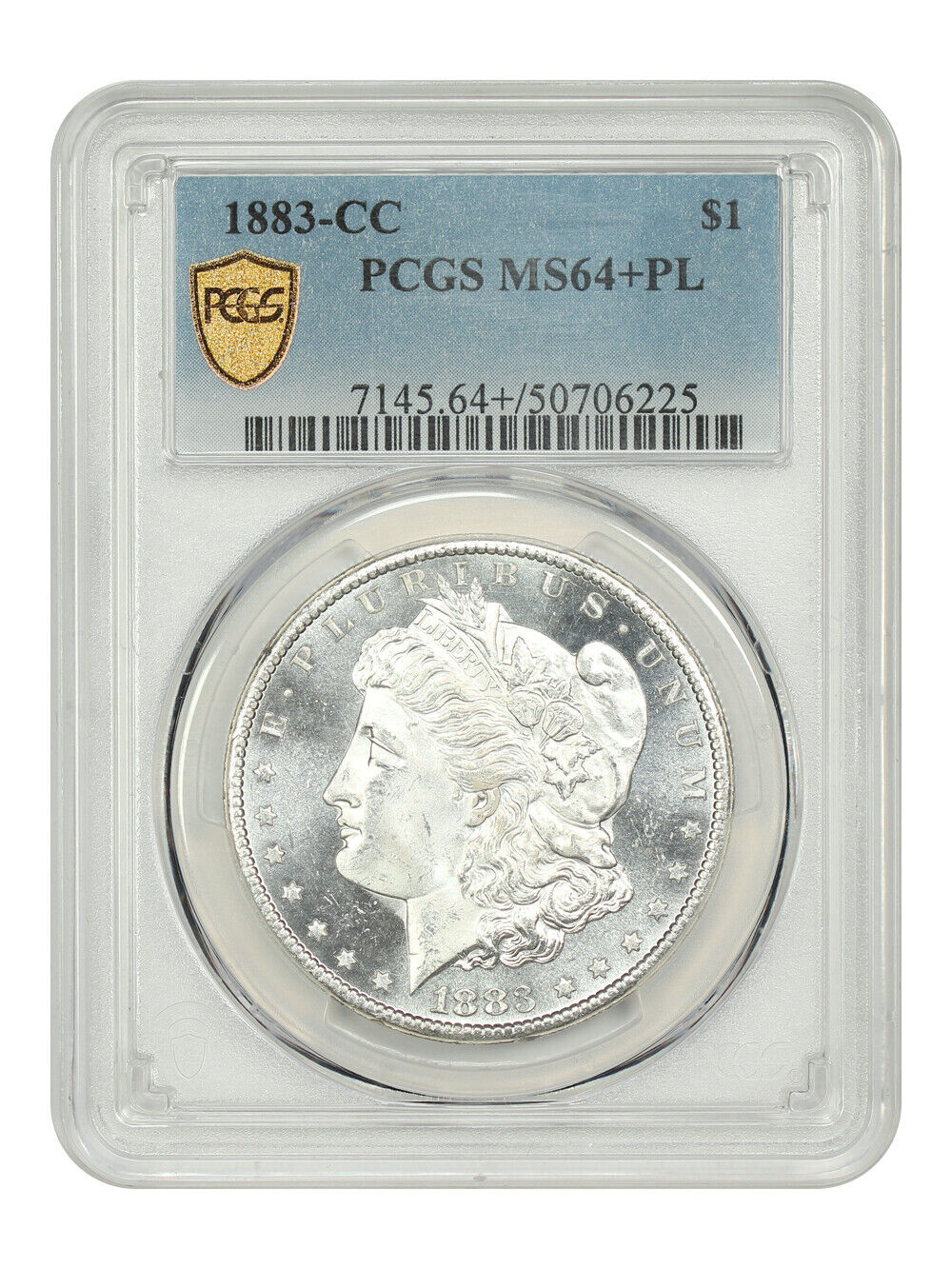 1883-CC $1 PCGS MS64+PL - Morgan Dollar