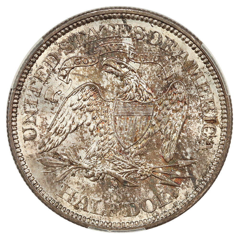 1876-S 50C CACG MS66+ ex: D.L. Hansen - Liberty Seated Half Dollar