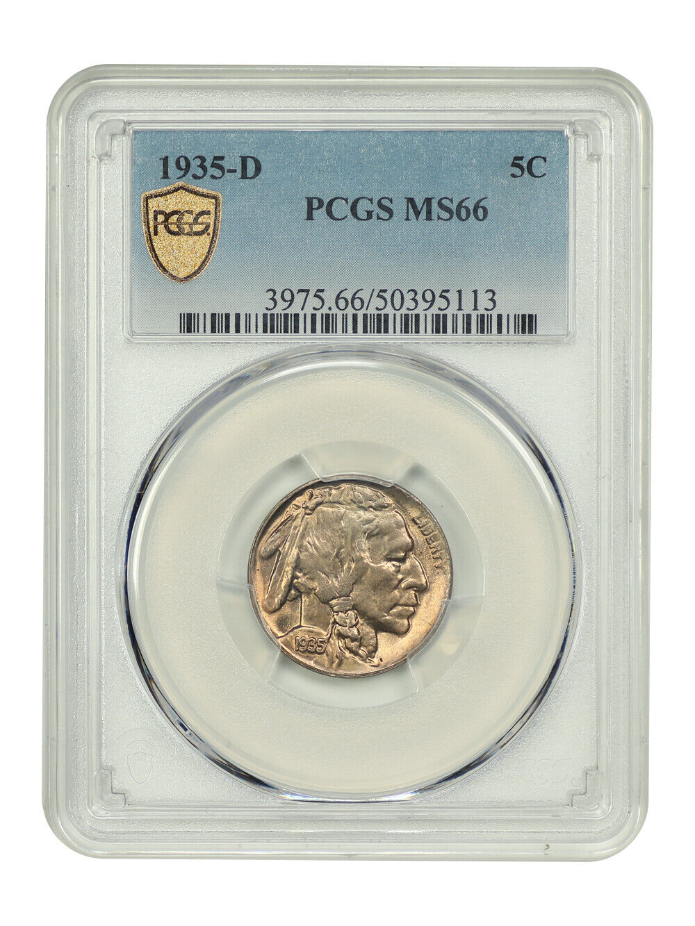 1935-D 5C PCGS MS66 - Buffalo Nickel